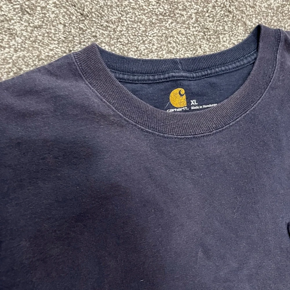 Carhartt Men's Dark Blue Short Sleeve Tee - Picture 2 of 2